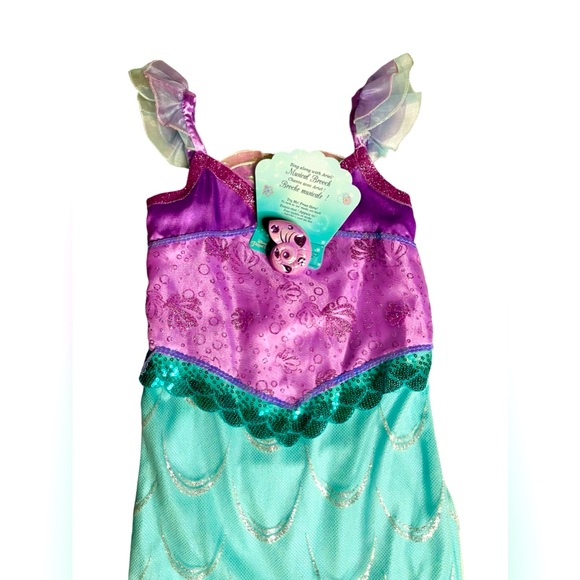 Disney Store Ariel Costume Dress Singing Little Mermaid Songs size 5/6 and Wig - Picture 7 of 15